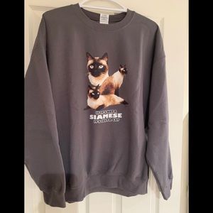 Great sweatshirt! Siamese cat lovers!!!